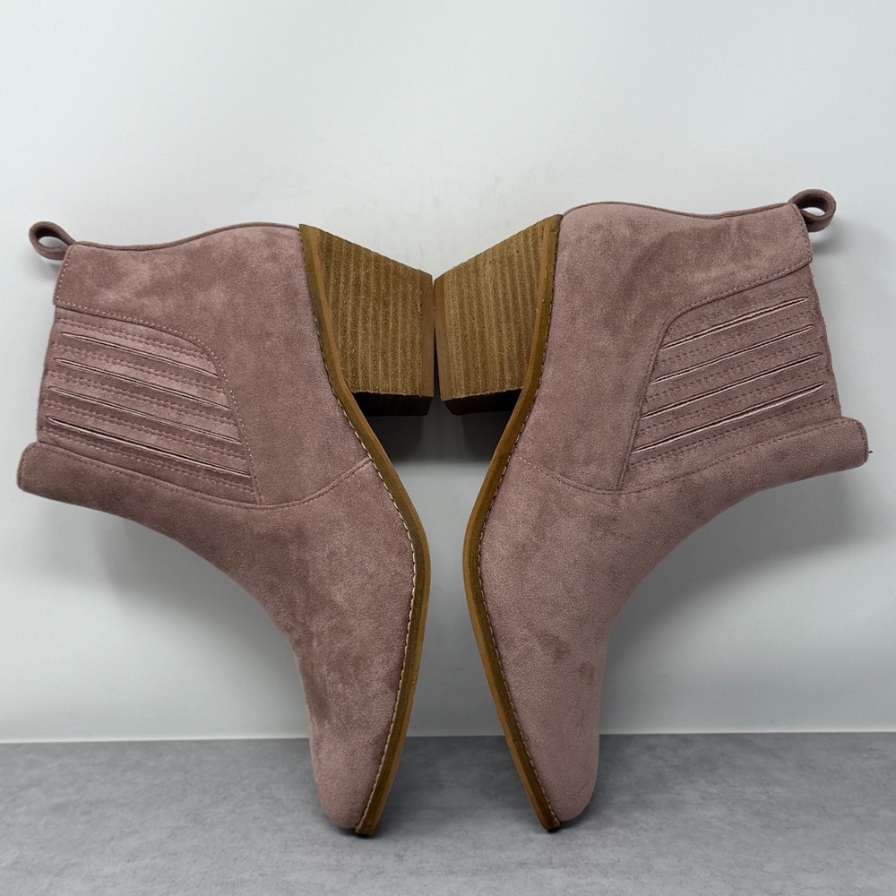 Corkys Vegan Suede Zip Ankle Boots Size 9 - Picture 9 of 15